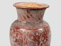 Ame Ker 36  Ame Ker 36, Mexiko, Bundesstaat Jalisco, Guadalajara/Tonalá, Kolonialzeit, 17./18. Jahrhundert, Große Vase, Ton, H 43 cm, Dm Bauch 30,5 cm, Dm Mündung 25,4 cm : Museumsfoto: Claus Cordes, Bestandskatalog Ethnologie